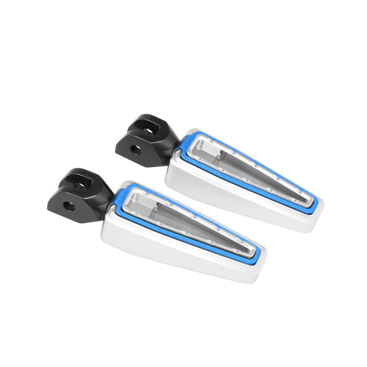 Fangster Color Collection Footpegs - Chrome Blue