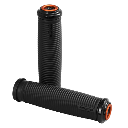 Fangster 2024+ Touring Grips - Black Orange - SKU 100628