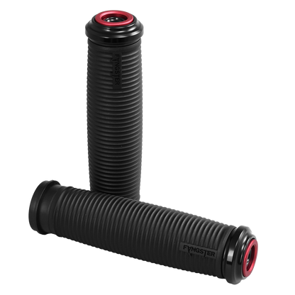 Fangster 2024+ Touring Grips - Black Red - SKU 100630