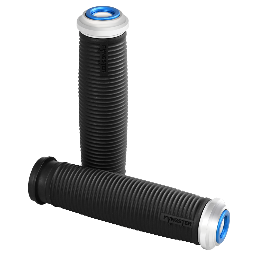 Fangster 2024+ Touring Grips - Chrome Blue - SKU 100631