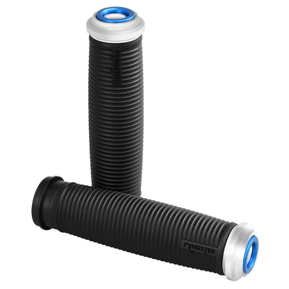Fangster 2024+ Touring Grips - Chrome Blue - SKU 100631