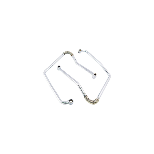 MotoTown Saddlebag Support Kit, Adjustable, Chrome