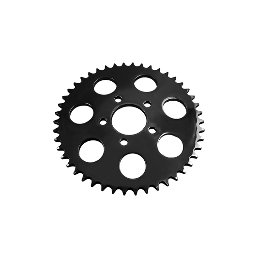 MotoTown Sprocket, Rear, Dished, 2.2 in. ID, 48-Tooth, 7-Hole, 0.23 in. Offset, Gloss Black