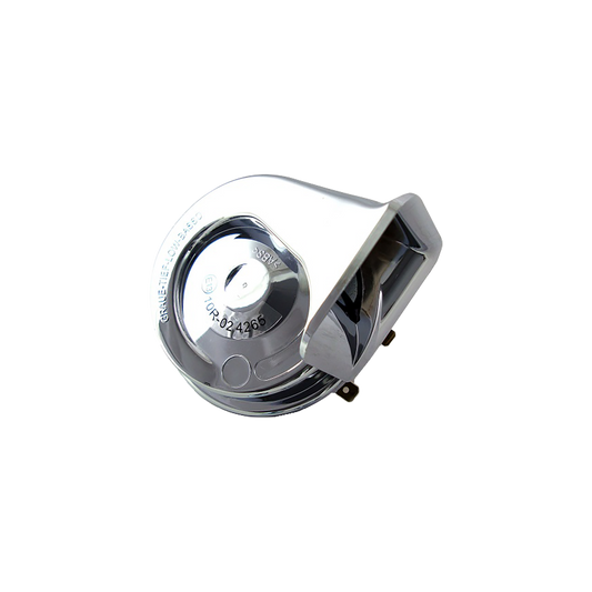 MotoTown Cow Bell Horn, With Adaptor & Nut, 110 dB, Chrome for 1984-1994 FXR