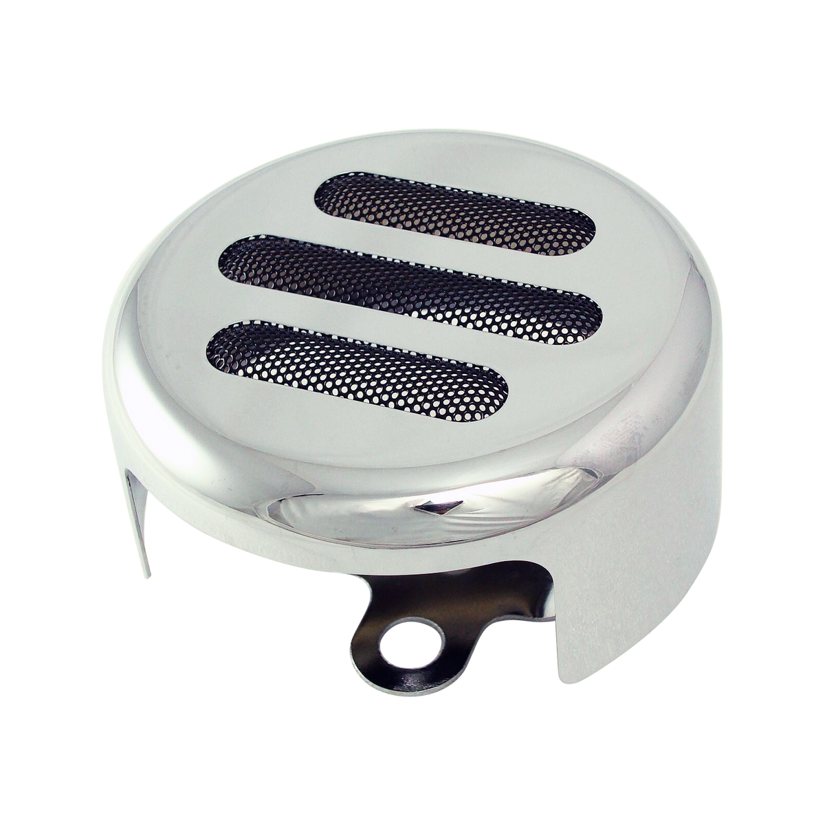 MotoTown Slot Horn Cover, Chrome for 1993-2025 models with side mounted horn