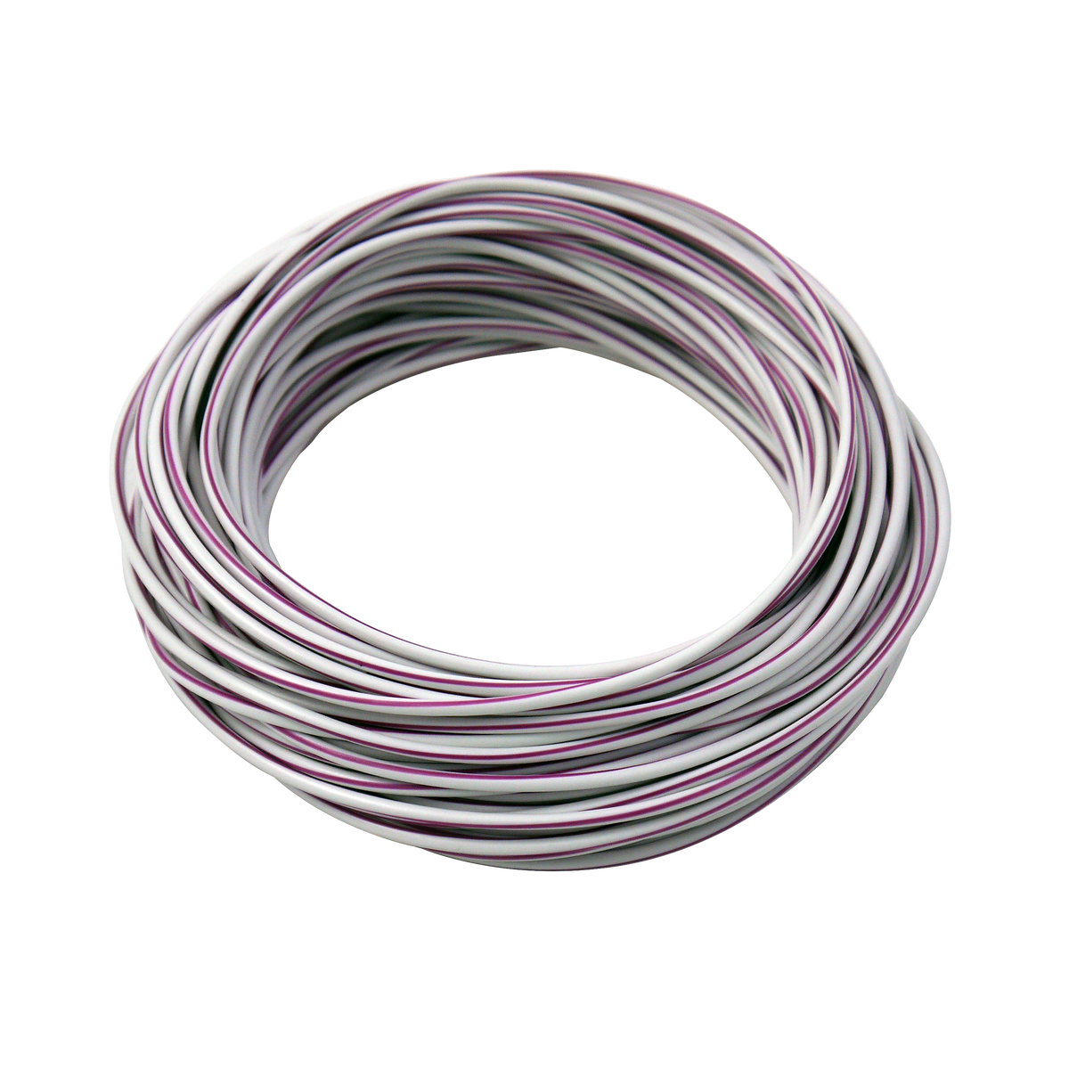 MotoTown 080125 white and violet 16 AWG primary wire roll