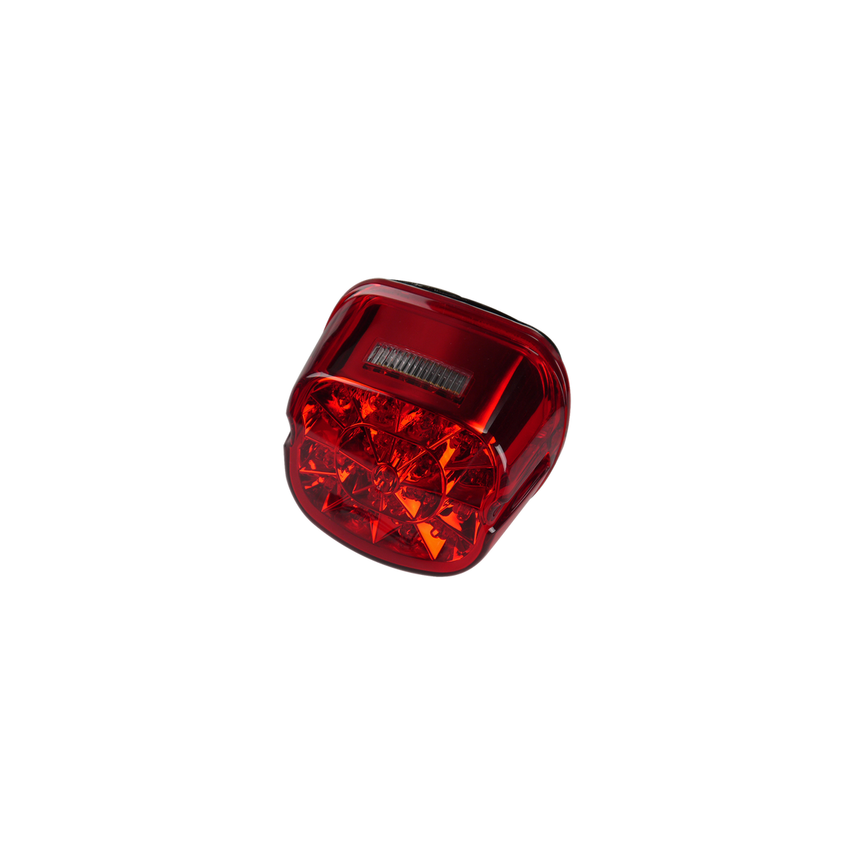 MotoTown Web-Pattern LED Taillight with Top Tag Light - Red for 1999-2012 Squareback Taillight Models