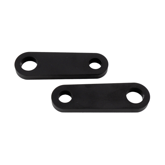 MotoTown Turn Signal Mount Set, Rear, Black, Aluminum for Sportster XL