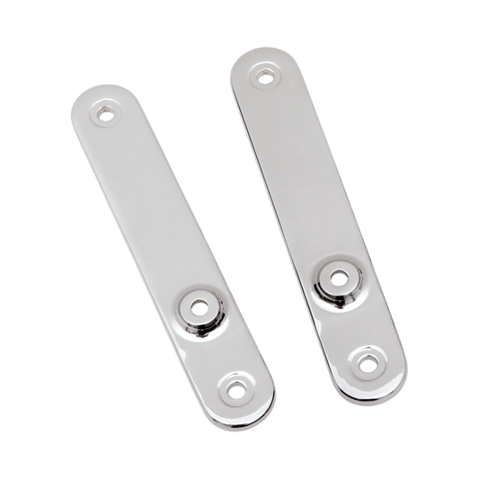 MotoTown Turn Signal Relocation Bracket, Front - Chrome for 1996-2013 FLHT / C and 2005-2013 FLHTCU, FLHTK