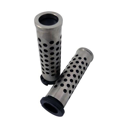 MotoTown Shooter Cable-Throttle Grip Pair - Burnished Nickel - Silver for 1996-2021 Sportster XL and 1996-2017 Dyna