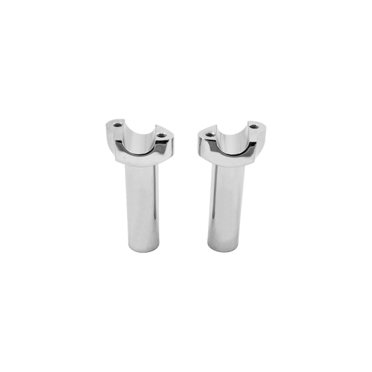 MotoTown Straight Forged Riser Pair, 4-1/2 in. Rise for 1 in. Handlebar - Chrome