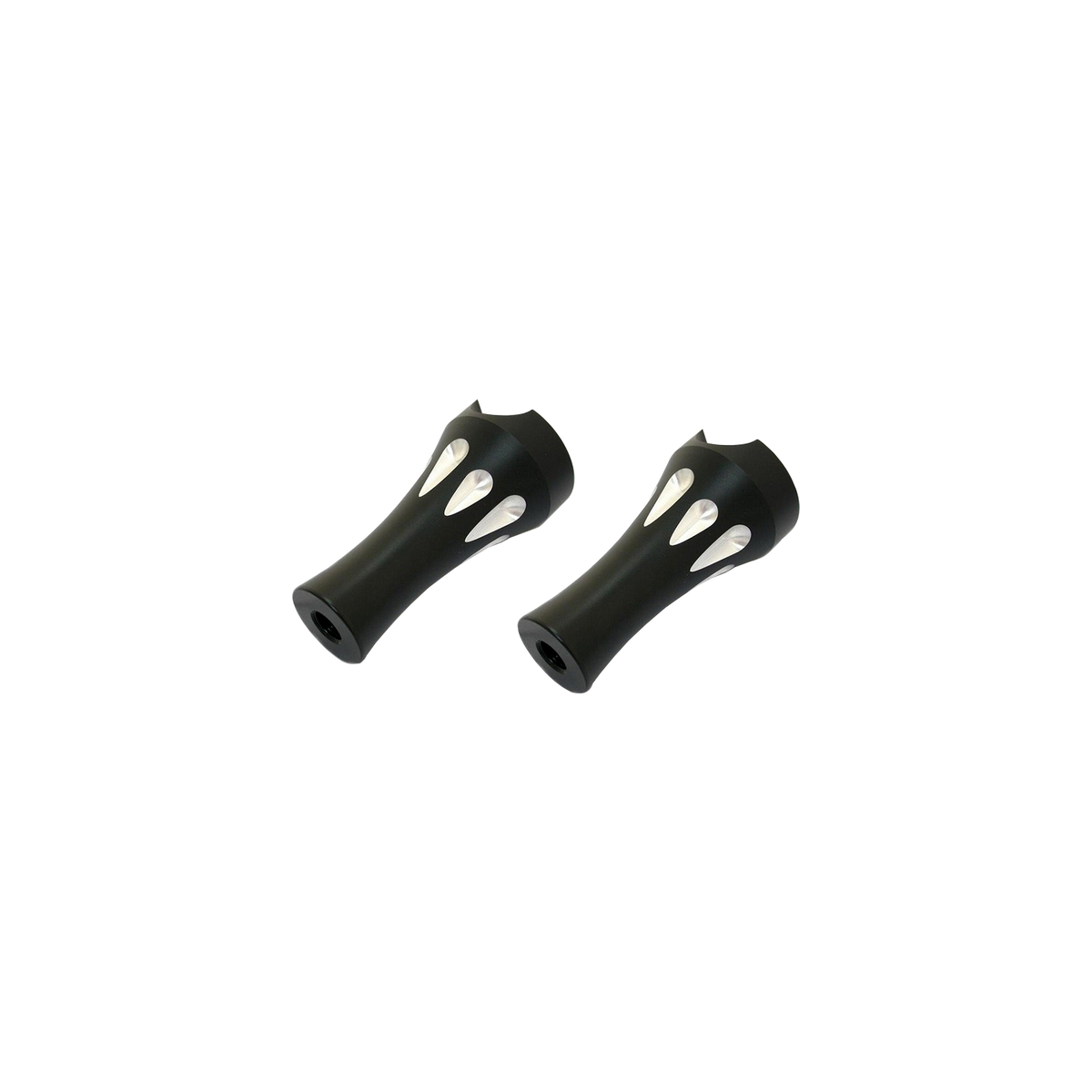 MotoTown 3 in. Talon 把手增高座一對，適用 1 in. 車把手－黑色 / 對比切削