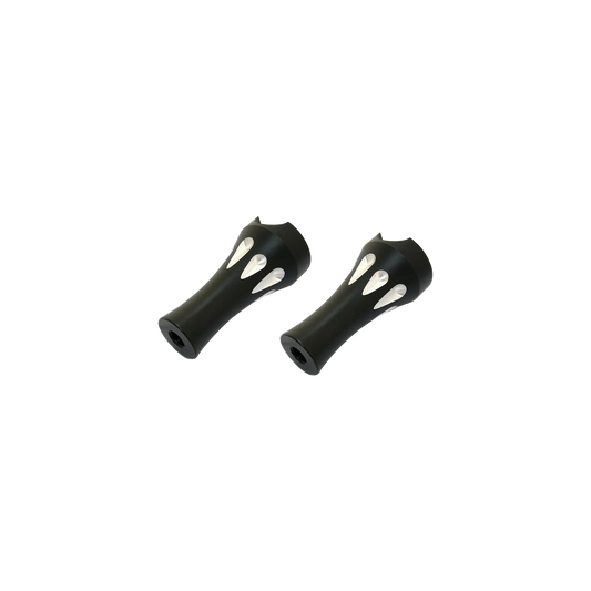 MotoTown 3 in. Talon Riser Pair for 1 in. Handlebars - Black / Contrast Cut
