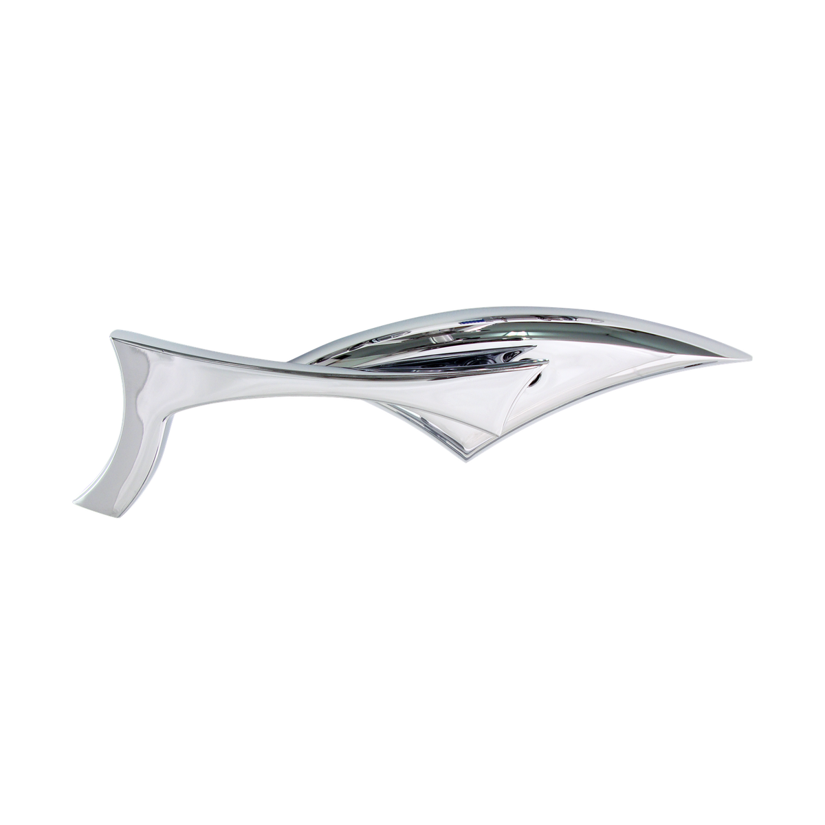 MotoTown Odin Diamond-Style Mirror Pair - Chrome
