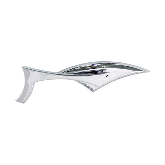 MotoTown Odin Diamond-Style Mirror Pair - Chrome