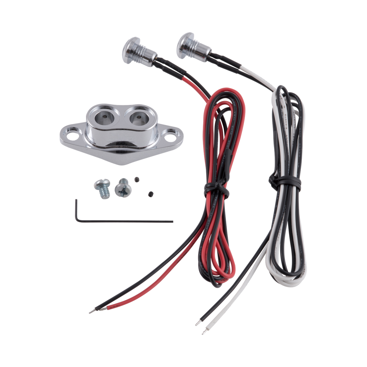 MotoTown Duet Handlebar Switch Kit, Chrome