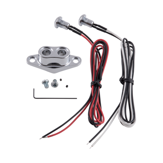 MotoTown Duet Handlebar Switch Kit, Chrome