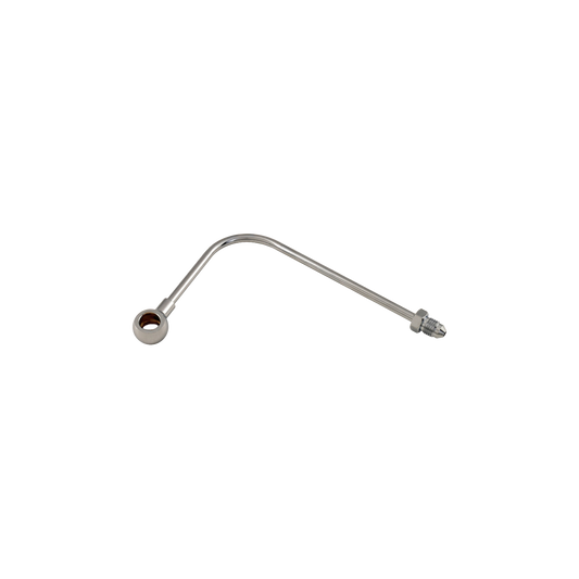 MotoTown ABS Controller-to-Lower AN-3 Brake L-Fitting - Chrome for 2011-2017 Softail