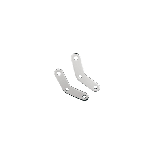 MotoTown Passenger Peg Relocation Kit, Chrome for 1984-1999 Softail