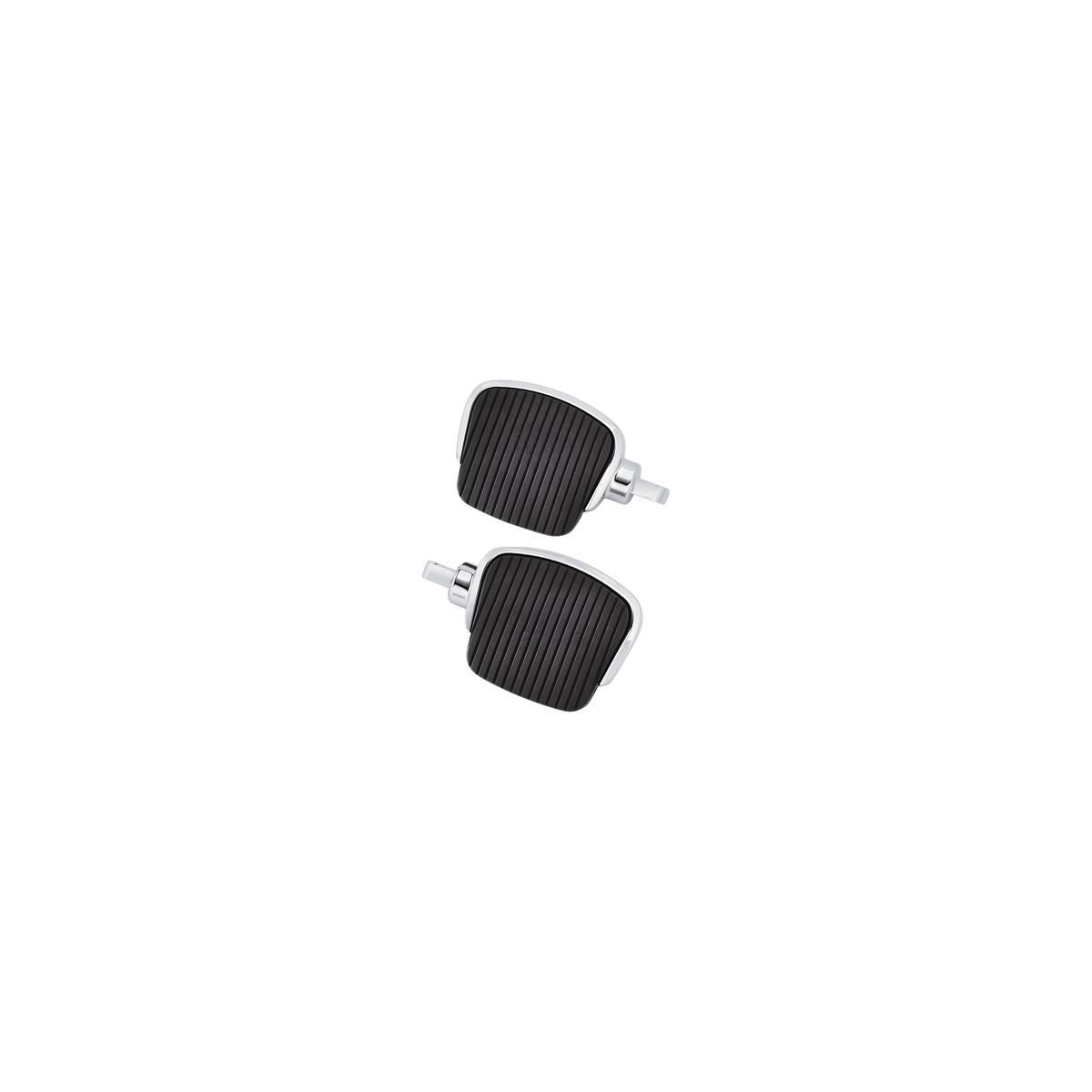 MotoTown Mini Footboard Kit, 4 in., Chrome