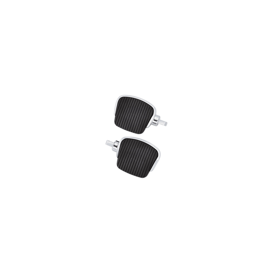 MotoTown Mini Footboard Kit, 4 in., Chrome