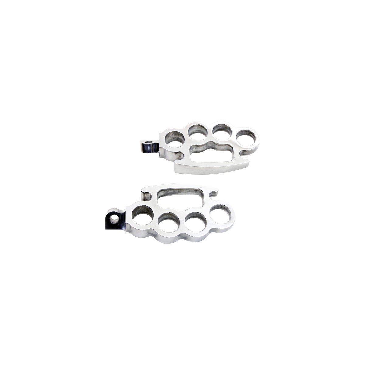 MotoTown Footpeg Set, Knuckle, Male Mount, Chrome
