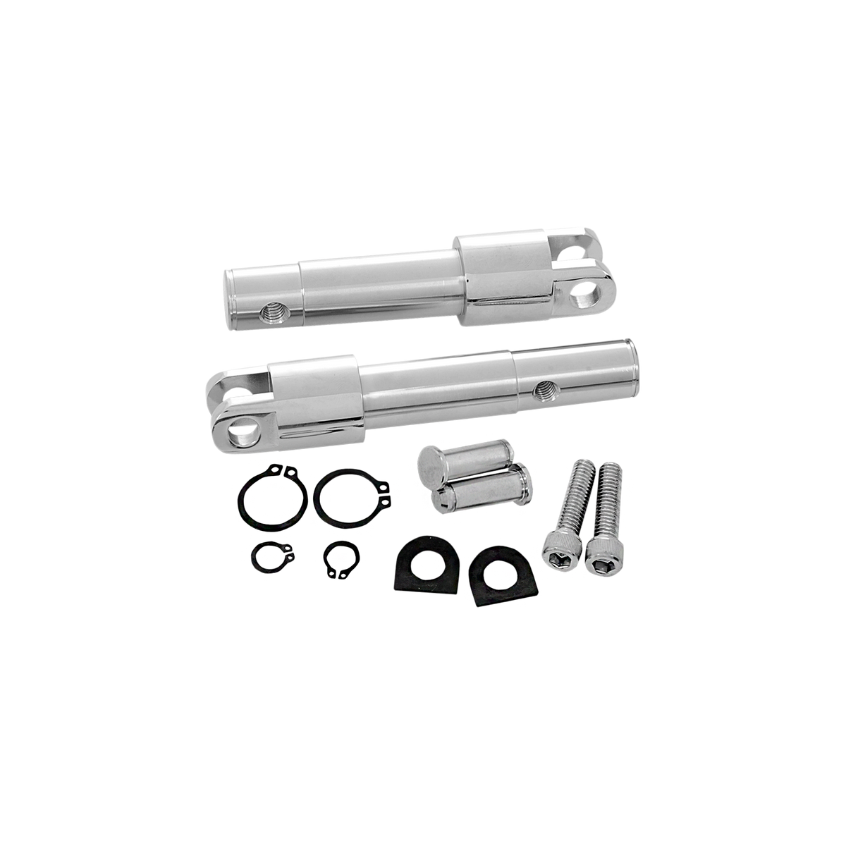 MotoTown Standard-Length Footpeg Forward-Control Conversion Bracket Kit - Chrome