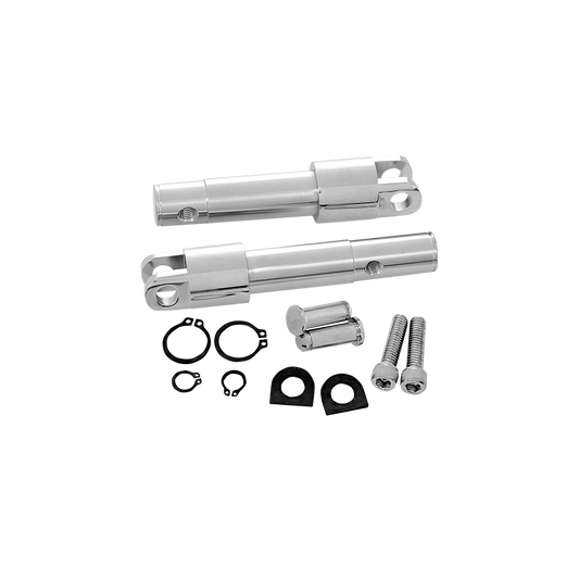 MotoTown Standard-Length Footpeg Forward-Control Conversion Bracket Kit - Chrome