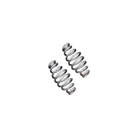 MotoTown 5 in. Heavy-Duty Tapered Steel Solo Seat Spring Pair - Chrome