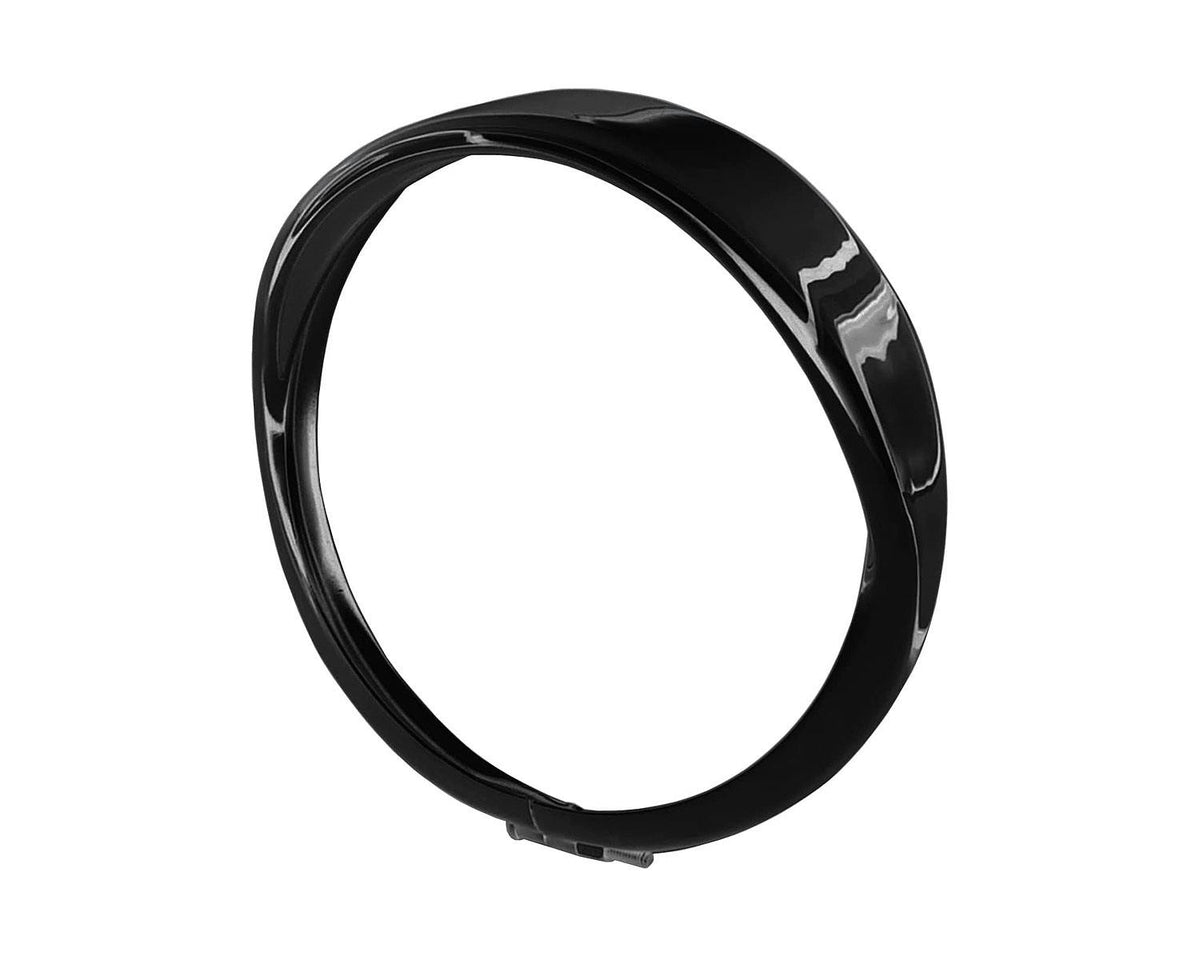 KIJIMA Visor-Style Headlight Bezel - Black / 5-3/4-inch OEM Headlight | HD-01557