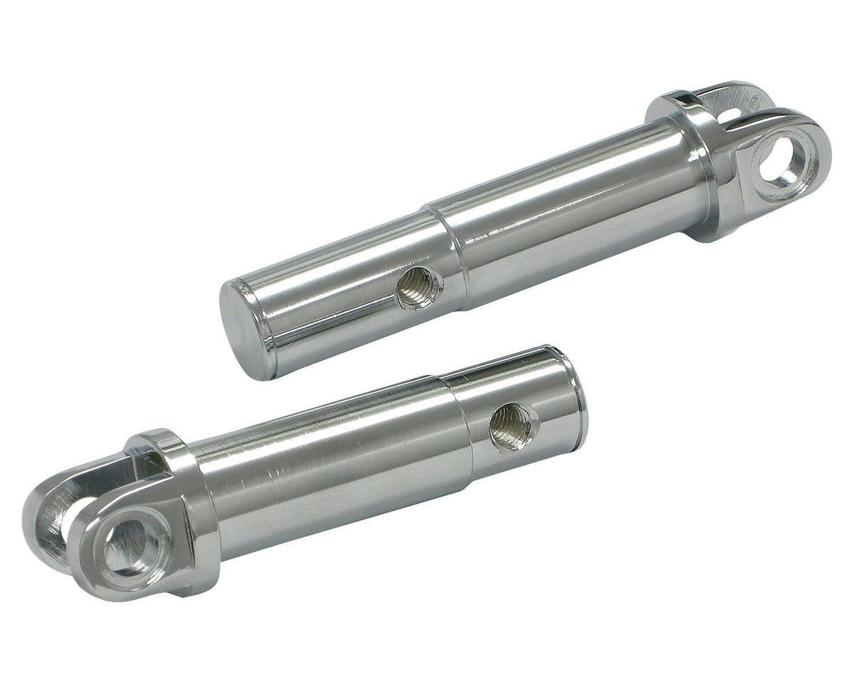 KIJIMA HD-05284 chrome steel footpeg holders, pair
