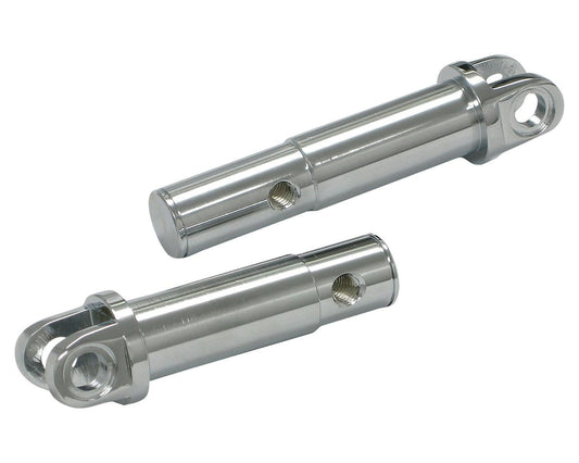 KIJIMA HD-05284 chrome steel footpeg holders, pair