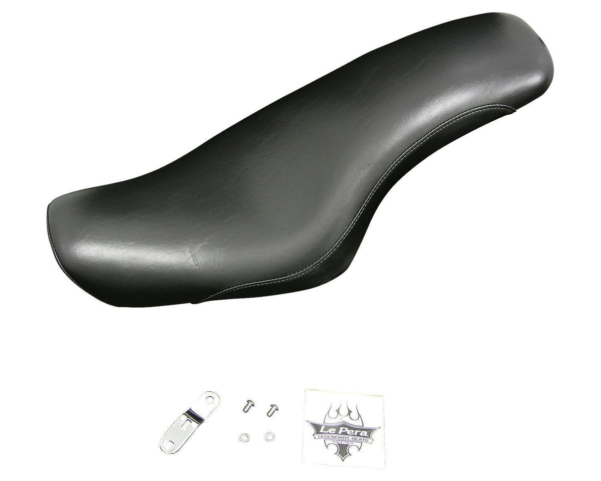 Le Pera LF-896 King Cobra black seat with mounting hardware - 2004–2006 / 2010–2022 XL