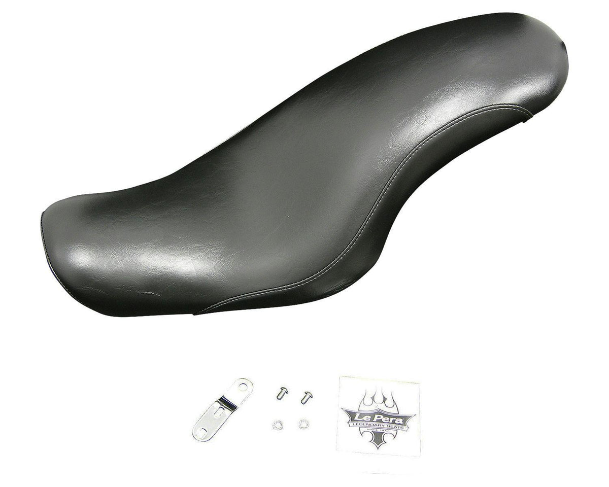 Le Pera LFK-896 King Cobra black seat with mounting hardware - 2007–2009 XL ECM-clearance version