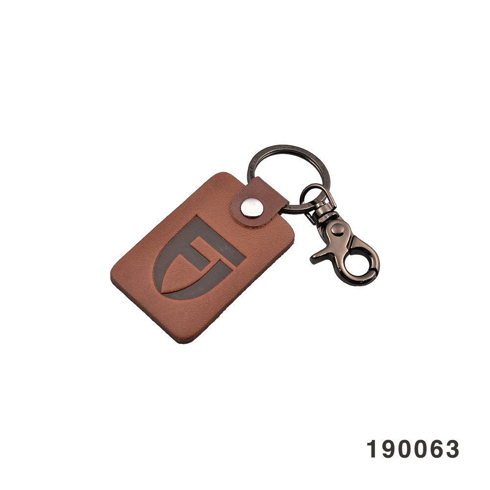 MotoTown dark brown key ring