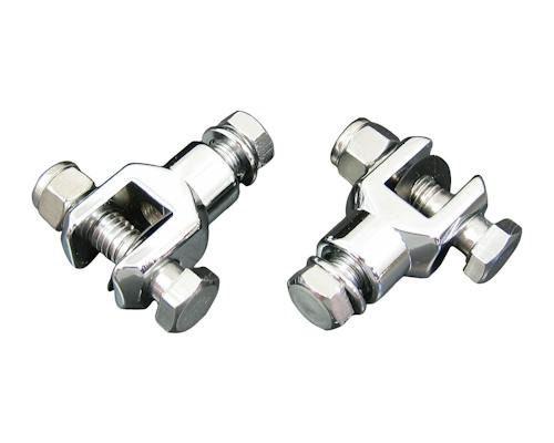 Neofactory chrome footpeg clip kit 3/8-24 000024