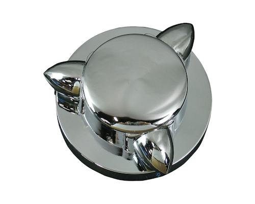 Neofactory Sazae chrome gas cap cover, Large, MPN 000163