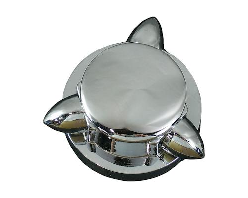 Neofactory Sazae chrome gas cap cover, Small, MPN 000164