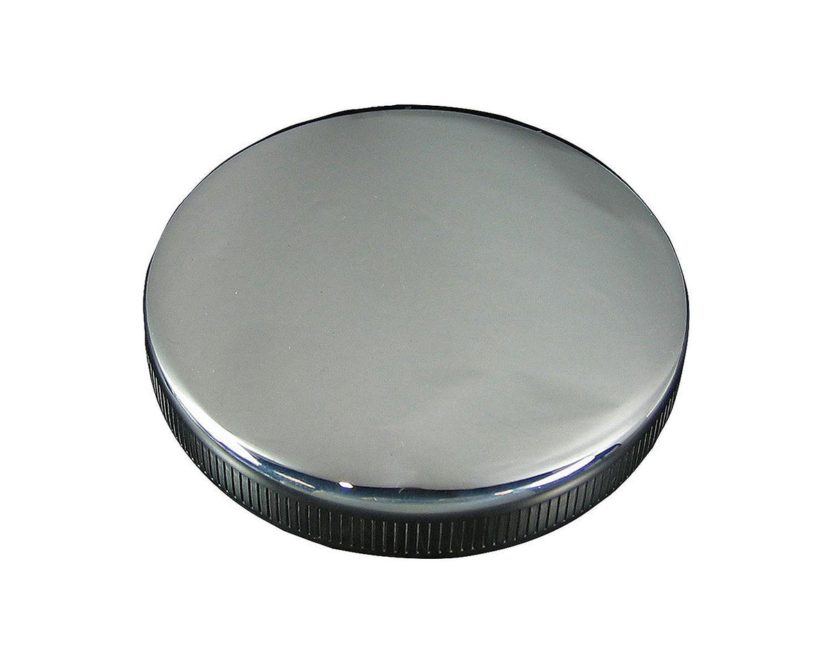 Neofactory 000182 old-style right vented cam-type gas cap, chrome, approximately 65 mm
