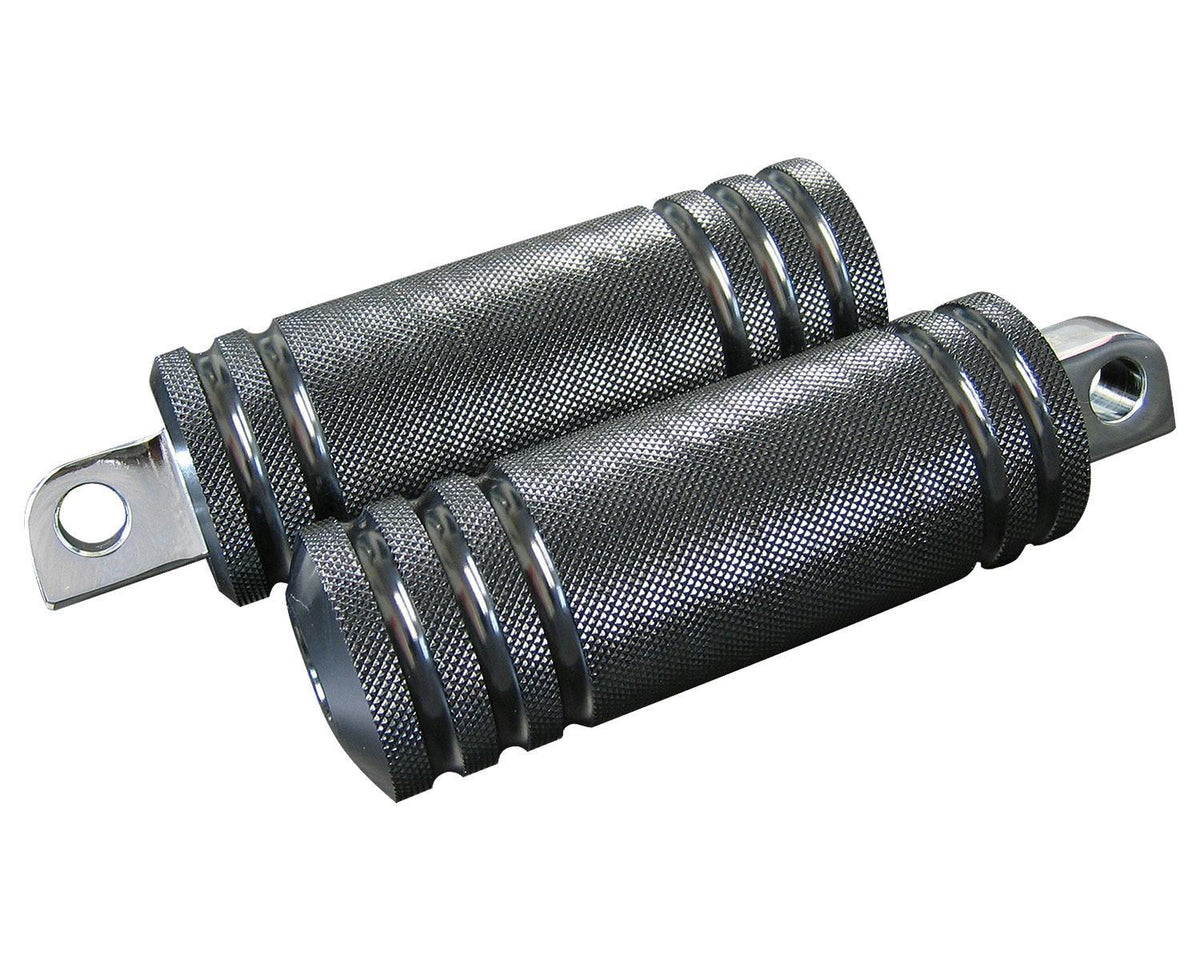 Neofactory 000586 5-Rib Large Footpeg Pair Black