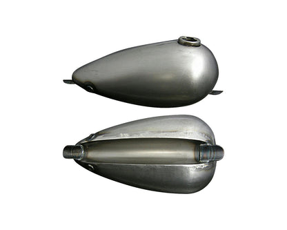 Neofactory 001572 unpainted narrow Mustang tank, cam cap / 40 mm tunnel depth - side and underside views
