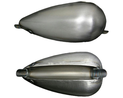Neofactory 001740 unpainted narrow Mustang tank, right-screw cap / 60 mm tunnel depth - side and underside views