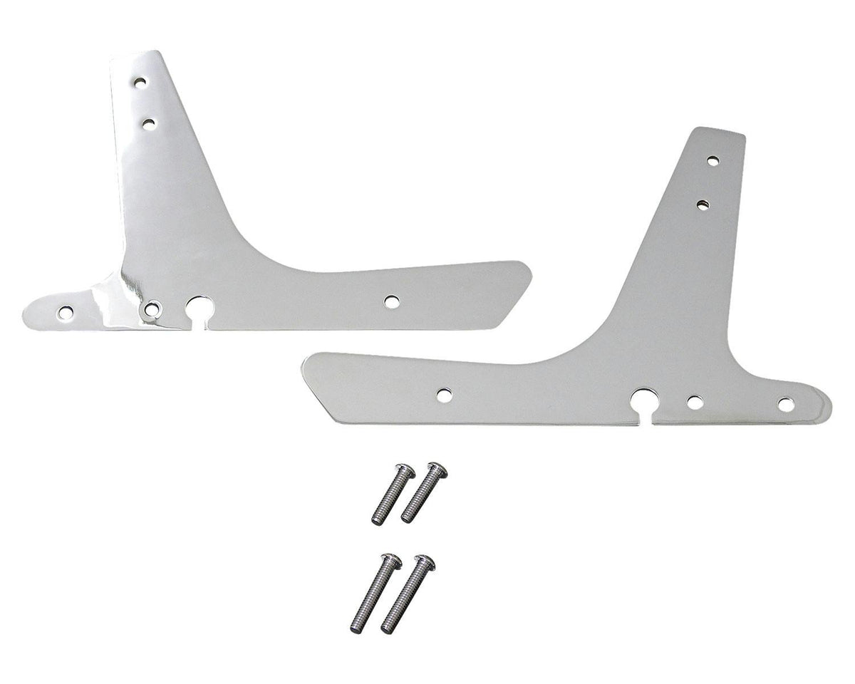 Neofactory chrome sissy bar side plates, 2004-on XL, MPN 006006 / 左右側板一組