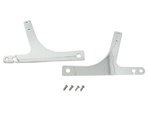 Neofactory 006010 chrome sissy bar side plates, left/right pair / 鍍鉻後靠背左右側板一組