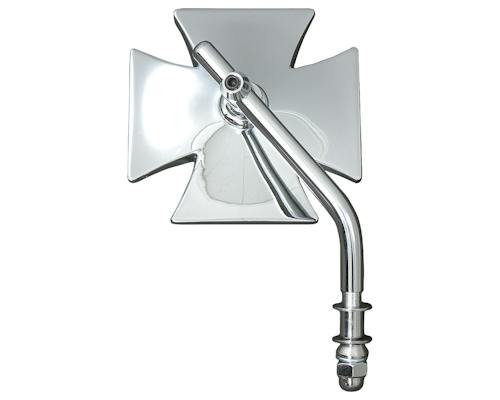 Neofactory 006273 adjustable Maltese-cross mirror, chrome, rear view / 鍍鉻馬爾他十字後照鏡背面