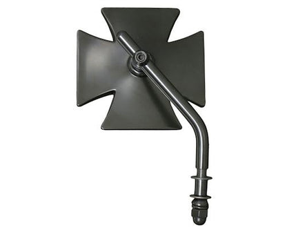 Neofactory 006274 adjustable Maltese-cross mirror, black, rear view / 黑色馬爾他十字後照鏡背面