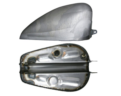 Neofactory 008501 unpainted 3.1 gal King fuel tank - side and underside views