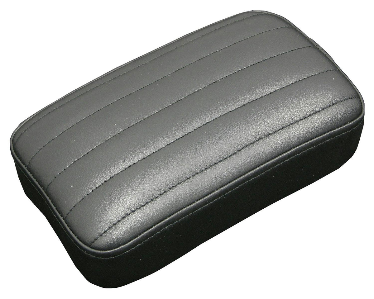 Neofactory 011086 black pillion pad, 52 mm thickness, vertical tuck-and-roll