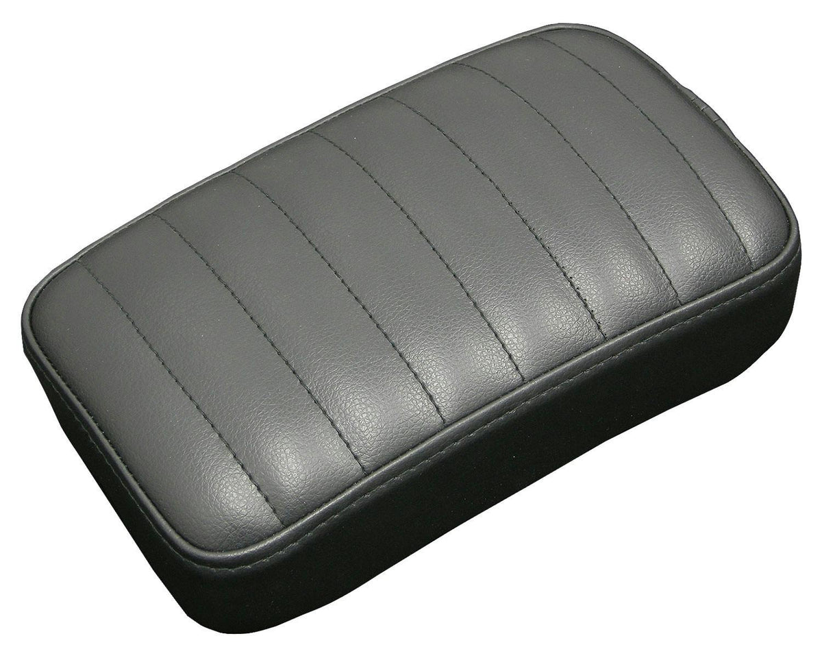 Neofactory 011087 black pillion pad, 52 mm thickness, horizontal tuck-and-roll