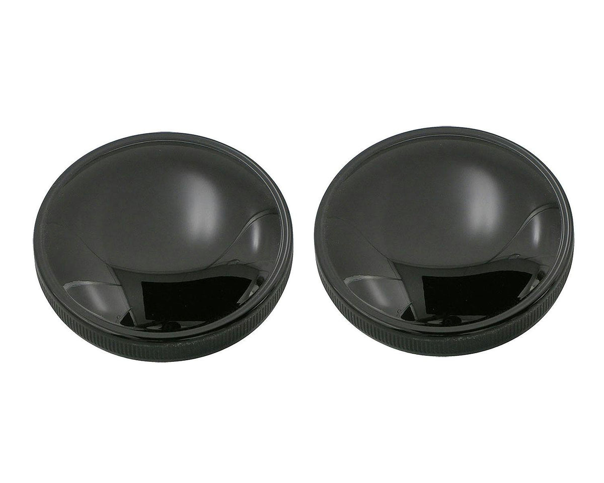 Neofactory 012279 black late-style gas cap pair, right and left